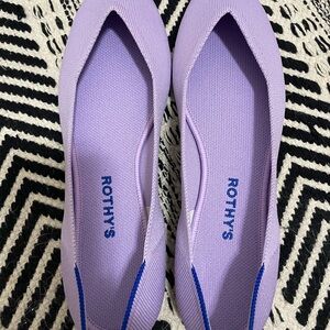 NWOT Rothy’s The Point Flat in Lilac Size 12 1/2